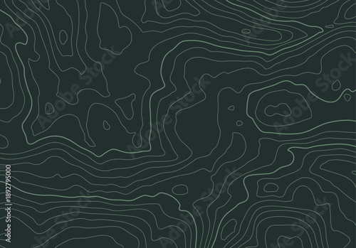 Topographic map background with altitude lines. Abstract terrain topography with elevation levels of the relief