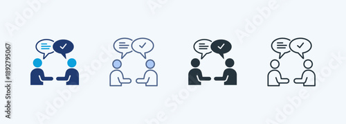 Negotiation Multiple Style Icon Collection
