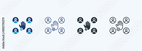 Participation Multiple Style Icon Collection