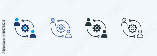 Stakeholder Engagement Multiple Style Icon Collection