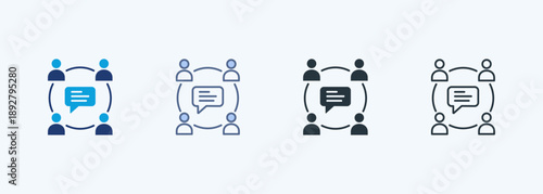 Stakeholder Participation Multiple Style Icon Collection