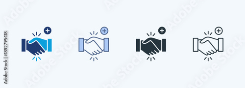 Cooperation Multiple Style Icon Collection