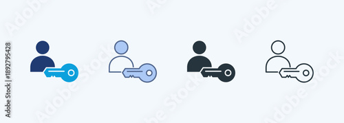 Key Multiple Style Icon Collection