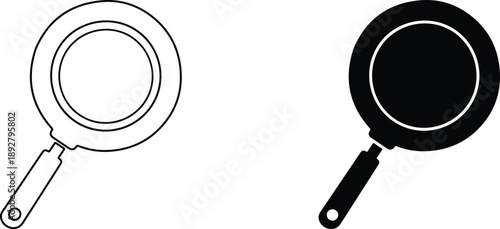 Two Magnifying Glasses Illustration for Search and Inspection
