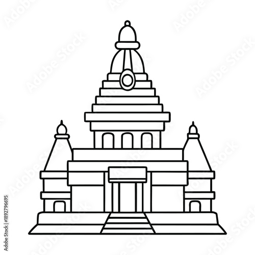 The Ram Temple in Ayodhya, India, is a grand Hindu shrine dedicated to Lord Rama. Built in traditional Nagara style, it stands at his believed birthplace and is a major spiritual and cultural landmark