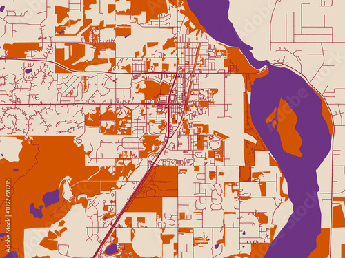 Foto City layout map – Palmer (Alaska)