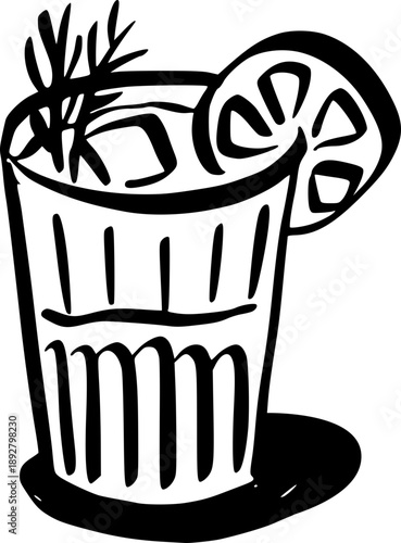 Bloody Mary, Quirky Cafe And Bar Illustration