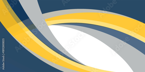 blue and yellow wavy shape background. suitable for business poster design, corporate banner, presentation, flyer, social media post. eps 10