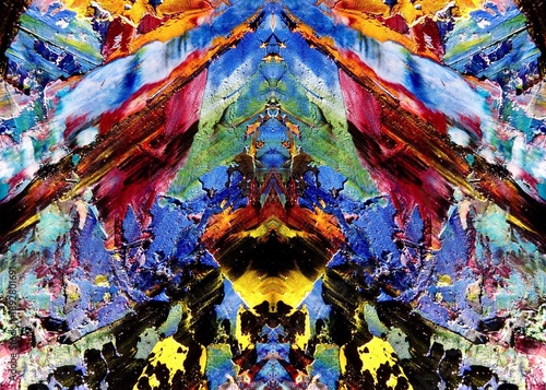 Abstract art background . Hand painting artwork on canvas .