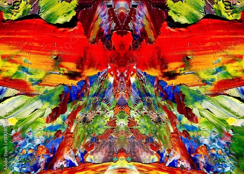 Abstract art background . Hand painting artwork on canvas .