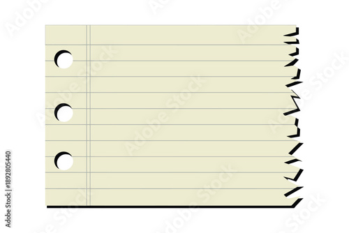 An illustration of a stack of lined index cards with holes