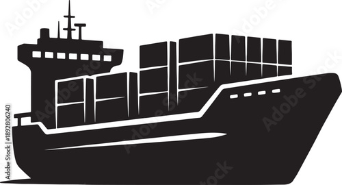 cargo ship with containers on deck