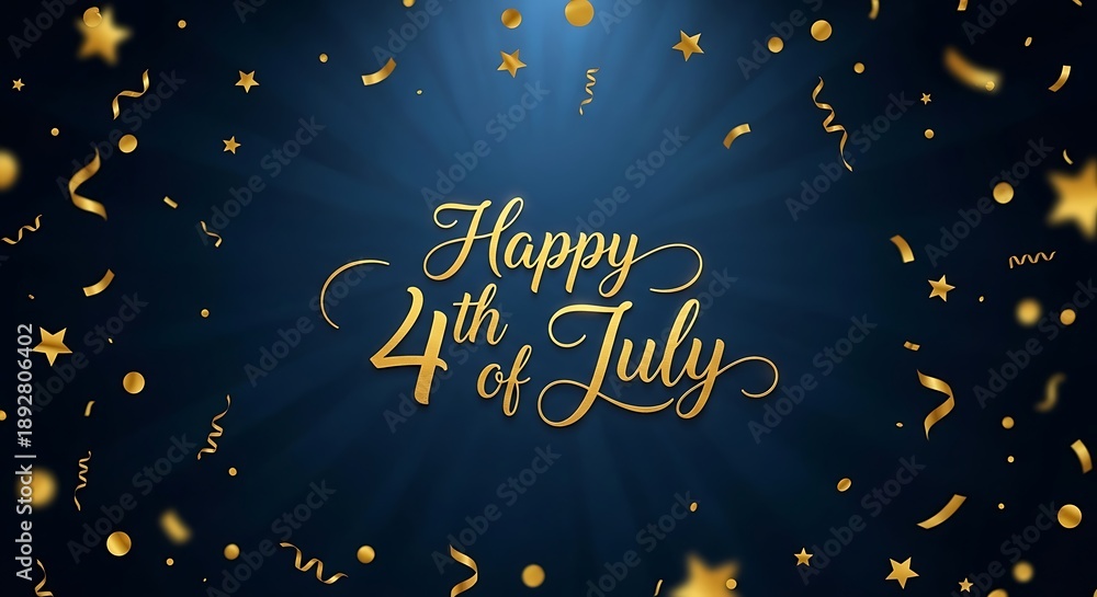 Fototapeta premium Independence Day Celebration Background Happy 4th of july america
