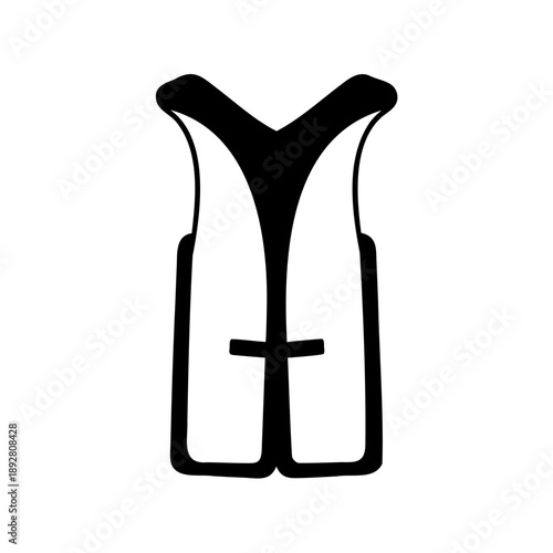 Sleeveless vest with central closure for fashion, layering or safety