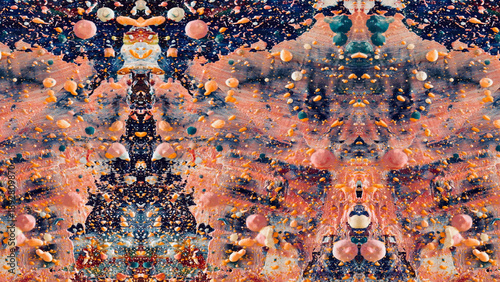 Abstract art background . Hand painting artwork on canvas .