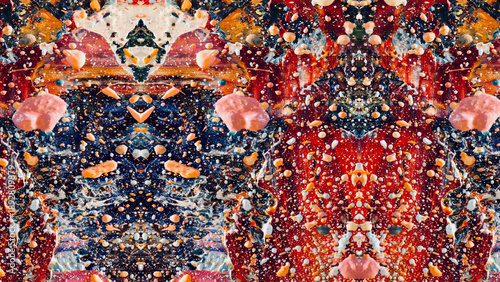 Abstract art background . Hand painting artwork on canvas .