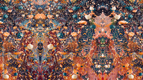 Abstract art background . Hand painting artwork on canvas .