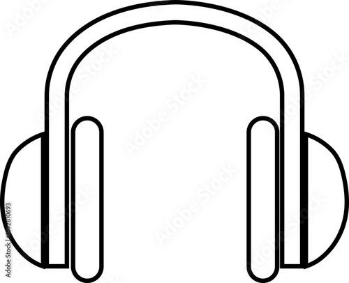 Microphone Audio Equipment Black Line Style Vector Icon Sound Recording Symbol and Music Podcast Outline Graphic Group Featuring Mic, Headset and Earphone