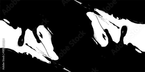 Rough black and white texture vector. Distressed overlay texture. Grunge background. Abstract textured effect.