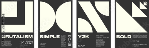 Distorted brutalist figure with halftone texture and unusual flat geometry. Bold contemporary graphic design with black rhythm and psychedelic acid zoom visual.