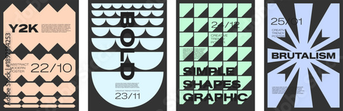 Avantgarde brutalism shape with warp distortion and primitive geometric form. Bold black typography element with acid psychedelic transition and y2k flat visual rhythm.