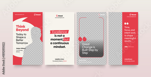 Quote Template for Customer Testimonials, Comments, Reviews & Ratings or Social Media Ad Creative Layouts