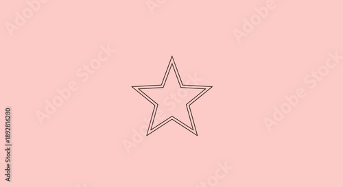 A simple outline of a star shape.