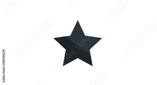 A Simple Dark Gray FivePointed Star Icon.