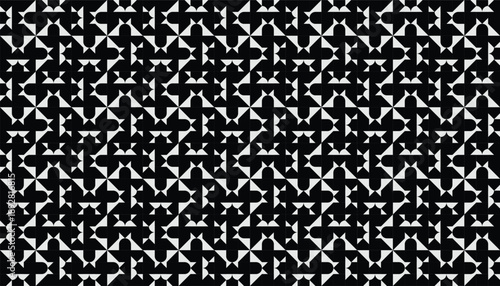 High-quality seamless vector backdrop featuring a sophisticated monochromatic tessellation. Detailed pattern for tech packaging, minimalist web design, and architectural textures