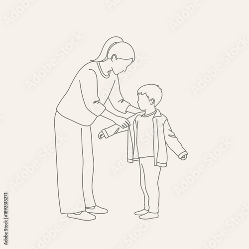 Doctor examining young patient