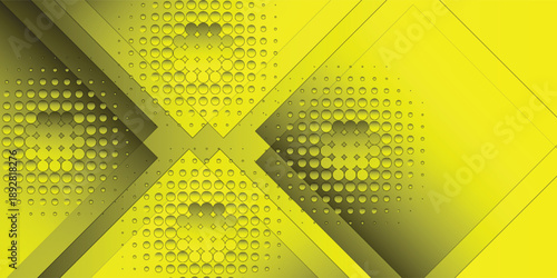 Vibrant Yellow Geometric Abstract Background With Circles And Diagonal Diamond Shapes Bright Pattern Design Texture,gradient,with,abstract,ilustration,modern