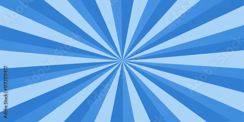 Deep Blue Radial Burst Background for Creative UI Design, Posters and Digital Art