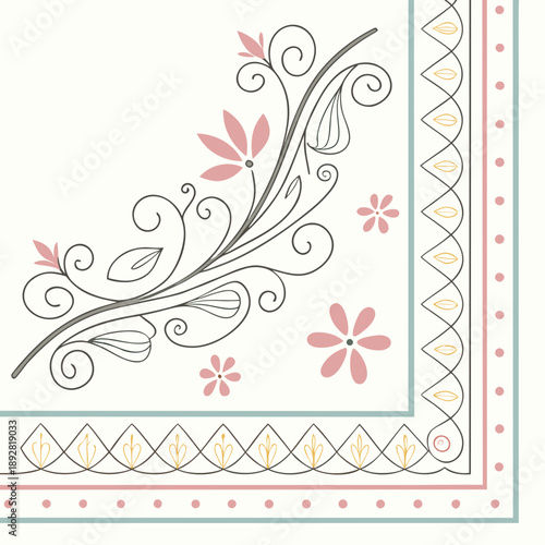 Hand-drawn dotted and dashed border set, perfect for scrapbook pages, cards, and adding a playful, textured edge to designs.