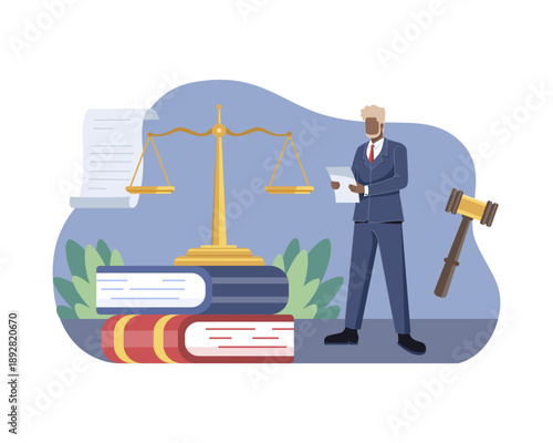 Judicial Decision Illustration