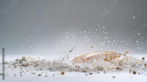 Capturing the Moment Flour Explosion with a StarShaped Cookie.