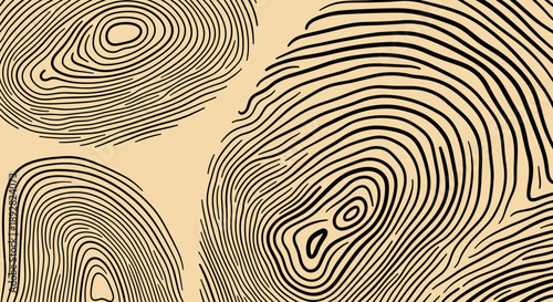 Abstract Fingerprint Pattern Background.