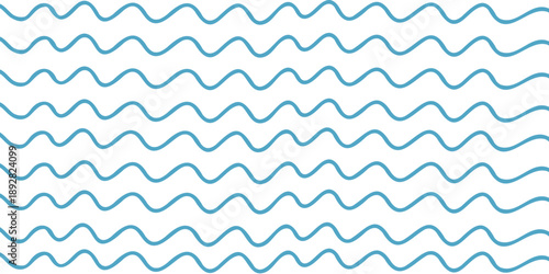 Baby wavy line pattern in blue palette