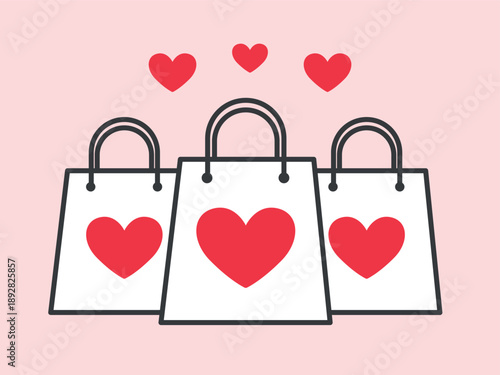 three-shoppingbag-heart