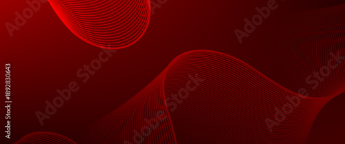 banner background, red gradations,wave line shape,memphis background. abstract line background. abstract wavy lines background.