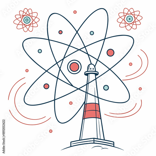 Nuclear reactor core with floating energy particles