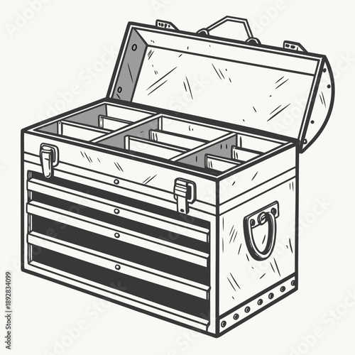 Open toolbox illustration Vector