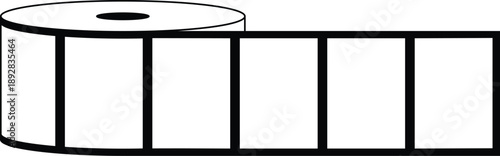 Paper roll icon isolated on background vector illustration