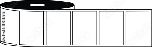 Thermal label sticker paper for pricing, date, code, barcode etc