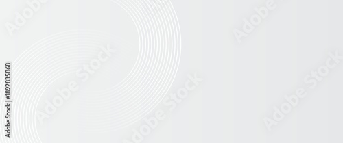 Modern shiny white diagonal rounded lines graphic design. Abstract white glowing geometric lines on grey background.