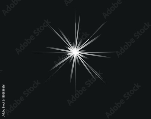 Abstract Golden Light Effect Background with Glow and Sparkles