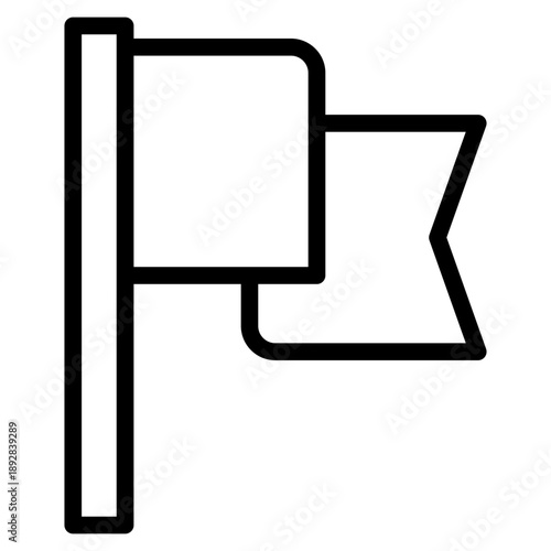 Flag releated democracy, political process, ballots, candidates, debates, results, government, freedom, and civic participation icon in vector illustration	