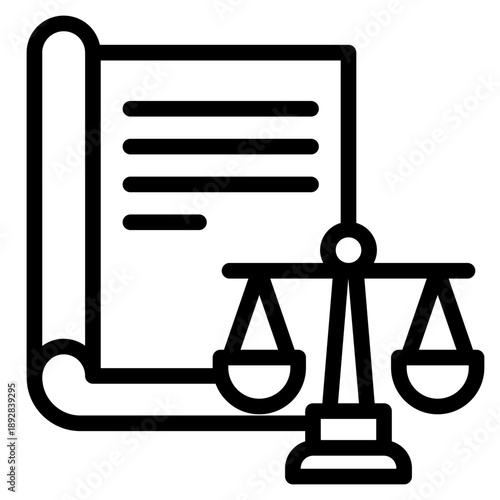 Law releated democracy, political process, ballots, candidates, debates, results, government, freedom, and civic participation icon in vector illustration	