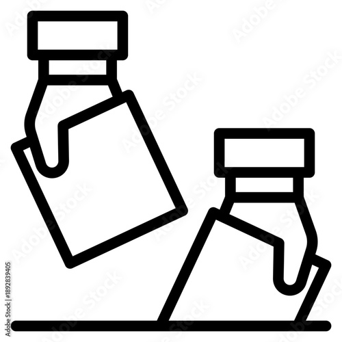 Ballot releated democracy, political process, ballots, candidates, debates, results, government, freedom, and civic participation icon in vector illustration	