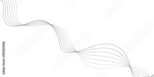 Abstract white smoke background with waves lines gradient and modern design elements