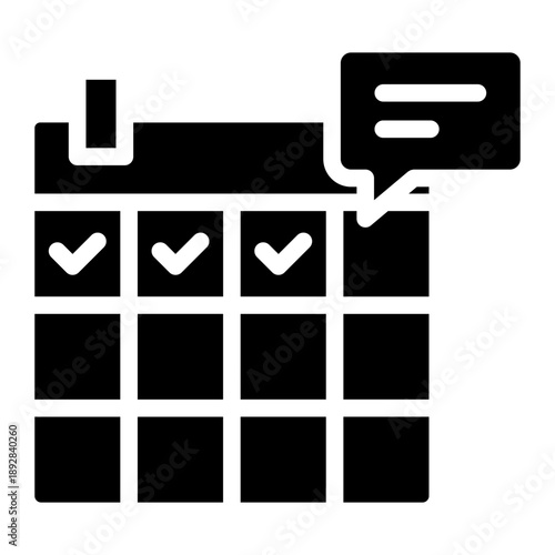 Calendar releated democracy, political process, ballots, candidates, debates, results, government, freedom, and civic participation icon glyph style vector illustration
